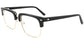 Acetate;Metal Browline Eyeglasses F3204